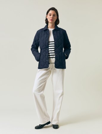 Lexington Clothing Classic Quilted Jacket - Navy - XS