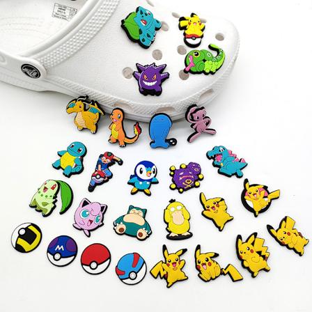 27 deler 3D Clog Sandals Ornament, Skoberlocker, Søte Sko Ornam