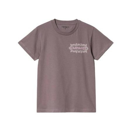 Carhartt Wip, Koszulka damska Carhartt WIP W S/S Spaces T-Shirt I030659 Misty Thistle Fioletowy, Kobieta, Rozmiar: S