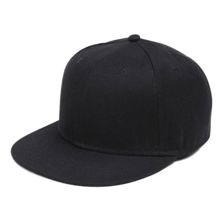 Sort Snapback Kasket med Spænde Sort