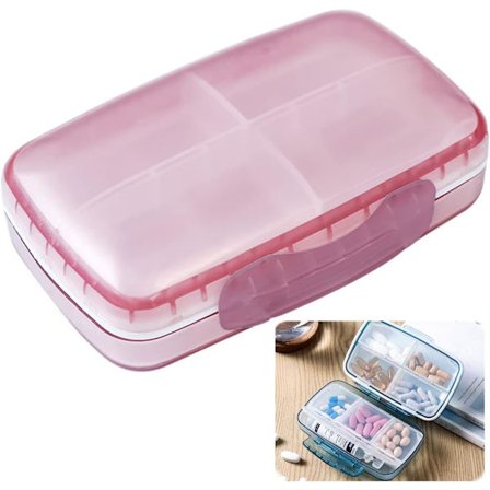 Ugentlig Pilleæske Morgen Middag Aften Pilleboks Flaske W,ZQKLA