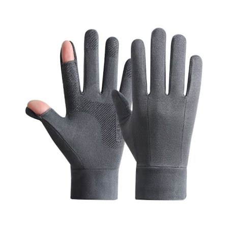 Talvihiihtoon sopivat sisäkäsineet, ulkoiluun fleecevuoratut lämpimät käsineet miehille ja naisille, pyöräilyyn, liukuesteellä, kylmänkestävät, 