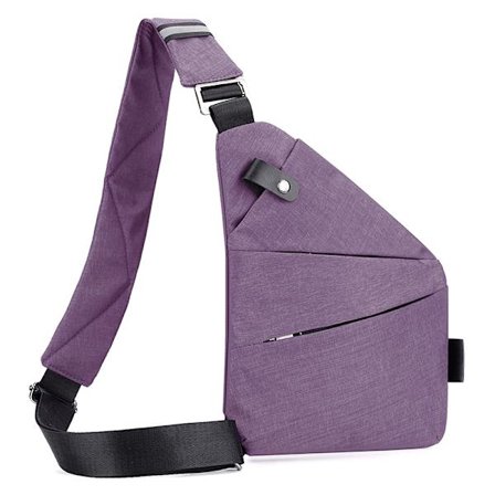 Anti-tyveri rejsetaske, crossbody skuldertaske rejsetaske til kvinder og mænd, multi-lomme justerbar skulderrem, 9