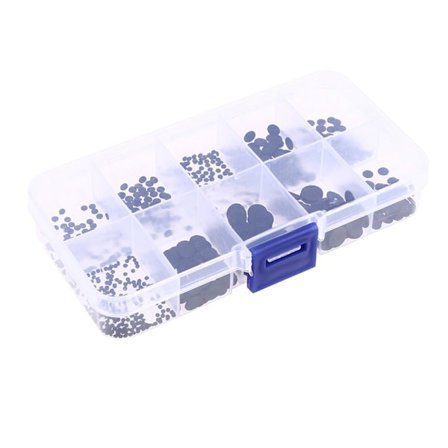 500 st Gummidynor Knappreparationssats Multi-Storlek 0,5-8mm för IR Fjärrkontroll Spelkonsolknappar