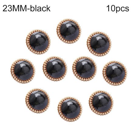 10st Pearl Buttons Skjorta Knappar SVART 23MM10ST 10ST