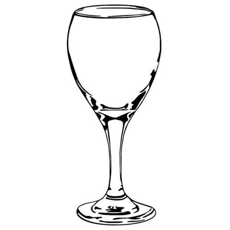 Väggdekor - Vackert Vinglas STOR