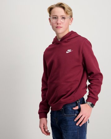 Nike K NSW CLUB FLC HDY Rot Hoodies/Kapuzenpullover Jungen - Kids Brand Store