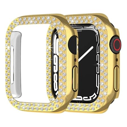 Apple Watch SE 2022 (44mm) strassdekorationsfodral - Guld