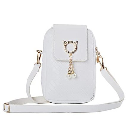 Kvinnors Mini Crossbody Pu Mobiltelefon Axelväska, Dam Blixtlås Telefon Plånbok Smart Mobiltelefon Väska Med Justerbar Axelrem För Resor