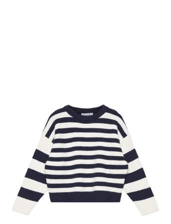 Nmfvelisa Ls Boxy Knit O Navy Name It