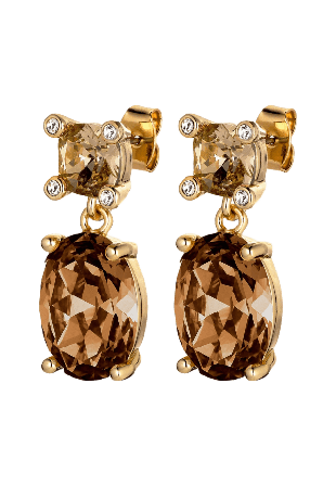 Dyrberg & Kern ANTONIA BROWN Örhänge Smycken klockor Dam Brun ONESIZE