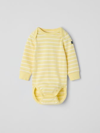 Body stripet - 86 - barneklær - yellow - Polarn O. Pyret
