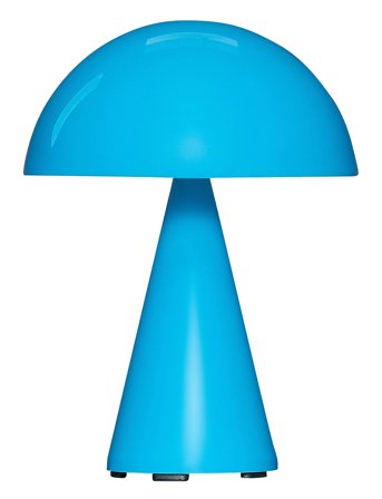 Hübsch Mush Portable Lamp - Blue - Ø15XH20CM