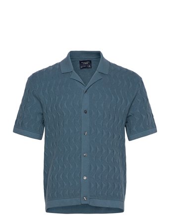 Abercrombie & Fitch Anf Mens Sweaters - Blue - XXL