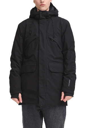 Casual Friday Cfbergen Parka Jacket Jackor Herr Svart L