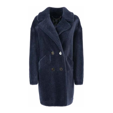 Nenette Double-Breasted Coats Blå, Dame Uldfrakker