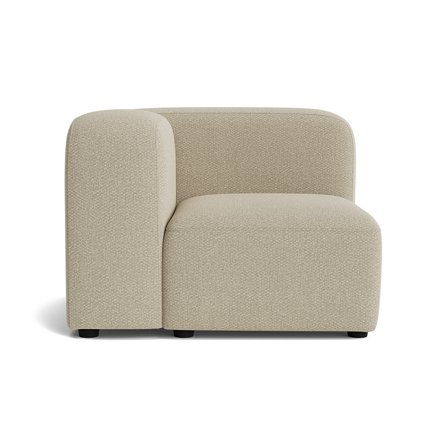 Milo hjørnemodul, venstrevendt - Nordic Mørk Beige - 100x100x72 - Sofa