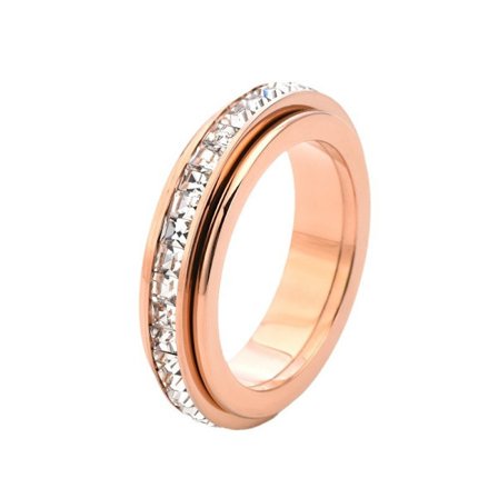 Vriden Zirkonia Ring/Anti-Stress Ring Roséguld 17.4mm