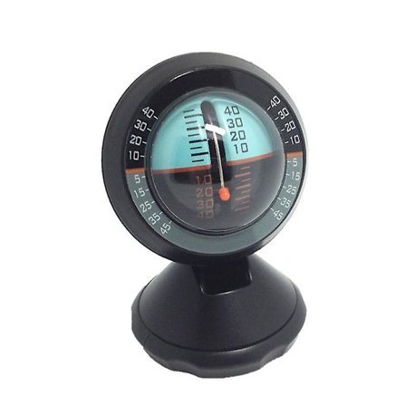 Automotive Inclinometer, Multifunktionell Utomhusvinkelmätare Lutningsmätning 55*55*8mm Svart