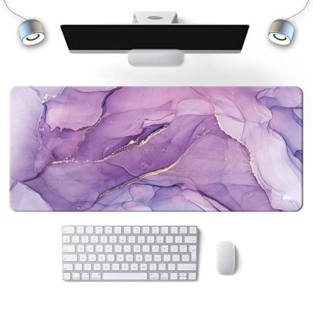 Marmorikuvioinen hiirimatto näppäimistölle PURPLE 300X600X2MM