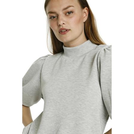 My Essential Wardrobe 21 THE Puff Bluse Grå, Dame