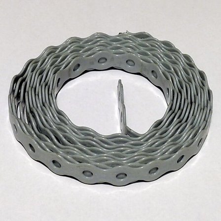 CHRISTIANIA BYGGTEKNIKK PATENTBÅND HULL 4,3MM B13MM L10M PLASTBELAGT GRÅ