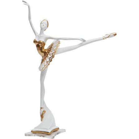 30cm Danser Statue Dekorativ Statue Kvinnelig Skulptur Resin Yoga