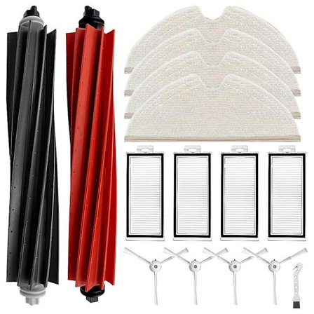 Tilbehørsett for Roborock Q8 Max/q8 Max+/q5 Pro robotstøvsuger - reservedeler rullebørstefiltre [DB]