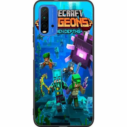 Xiaomi Redmi 9t Svart Skal Minecraft