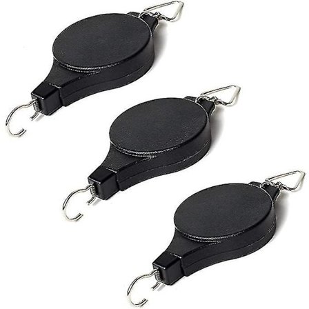 Växtlyft med Hjul, 3-pack Justerbara Krokar