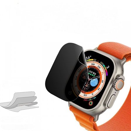 2 stk personvern skjermbeskytter kompatibel for Apple Watch 7 41mm [Oppgradert anti-spion film] Myk anti-ripe film