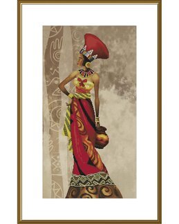 Broderikit Billede Afrikansk skønhed - Nova Sloboda