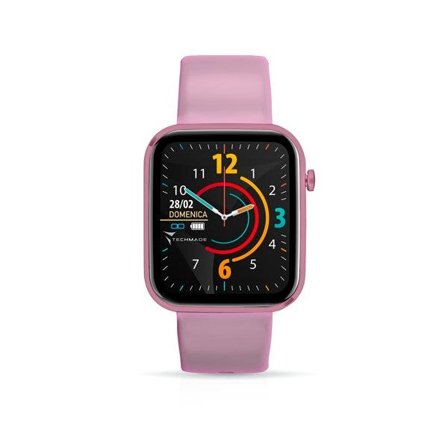 Techmade Have Smartwatch Con Frame In Alluminio 1,68" Pink