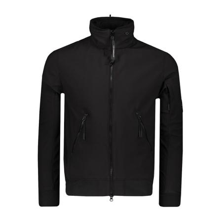 C.p. Company, C.p. Shell-R Concealable Hood Jacket Zwart, Heren, Maat:L,polyester