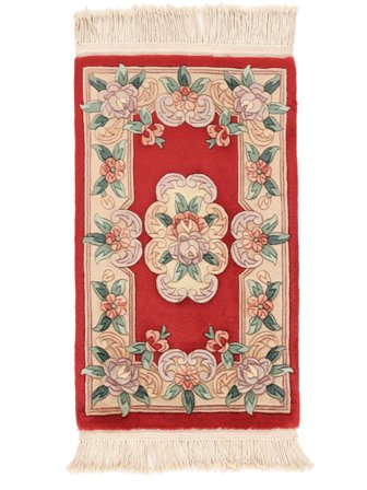 China 90 Line Rug 60X90 Brown/Beige Wool, China