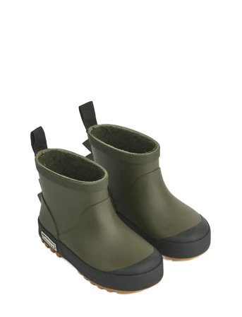 Liewood Jesse Dino Thermo Rainboot - Khaki green - 26