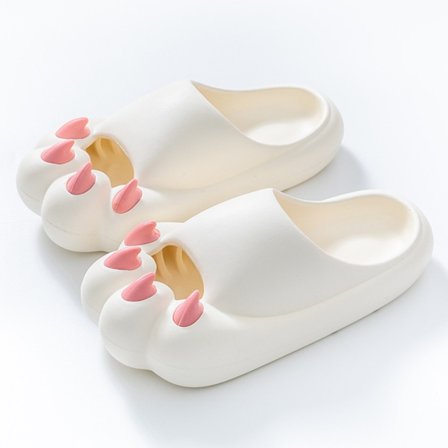 Cat Paw Slippers Sommersko HVID 38-39
