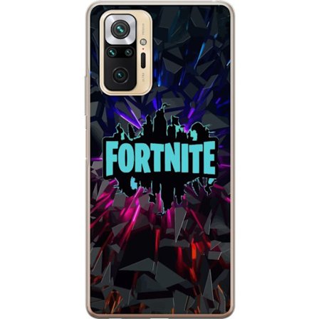Yhteensopiva Puhelinkuori Xiaomi Xiaomi Redmi Note 10 Pro Pelit inspiraatio abstrakti logo suunnittelu räjähtävillä muodoilla, neon valot ja dynaa