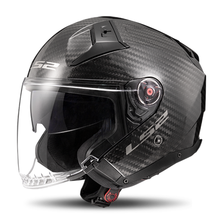 Casco Jet LS2 OF603 INFINITY II Carbonio lucido S