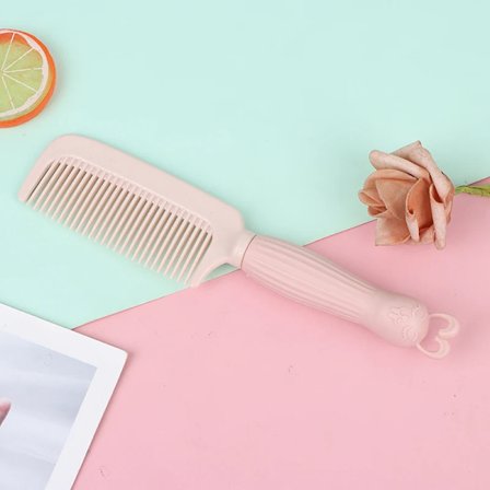 1 stk. Tegneserie Kanin Kam Hårbørste Sød Antistatisk Studerende Pige Plastik Hårbørste Bærbar Rejse Hårkam til Voksne Børn