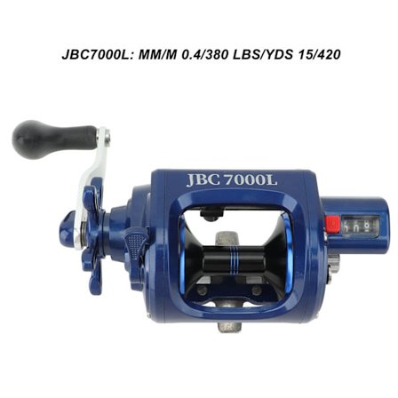 JBC7000L Baitcasting Hjul Rund Baitcaster Glat Kraftfuld Saltvand Kystnær Surf Trolling Fiskehjul