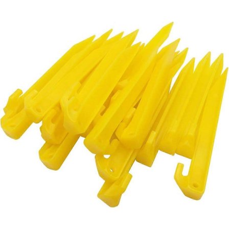 24 st Plast Tältpinnar Hållbara Spik Krok Markis Camping Husvagn Pinnar Tillbehör