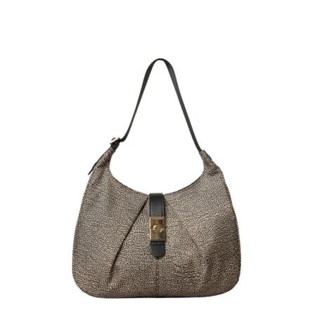 Borbonese, Shoulder Bags Grijs, Dames, Maat:ONE Size