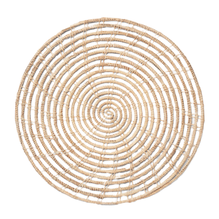 Åhléns Home Tablett i palmfiber PAMMY Bordstextil Beige ONESIZE