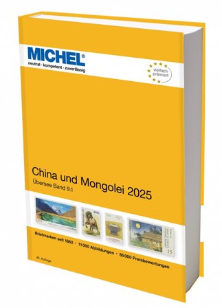 MICHEL - Kina og Mongoliet 2025 - Frimærkekatalog