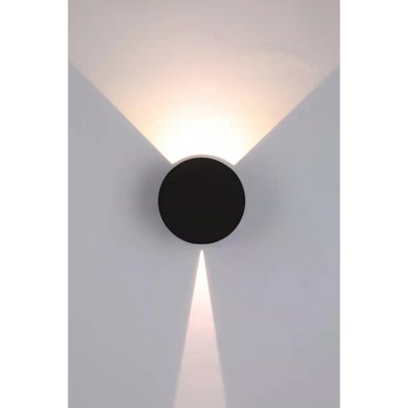 Seinän sisävalaisin, lämmin valo, musta LED-seinävalaisin säädettävä