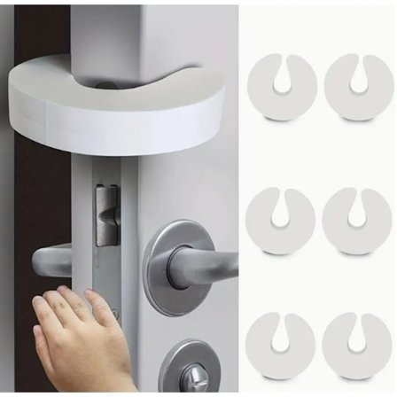 6-pak Dørstopper til børnesikkerhed – Klembeskyttelse i højdensitet EVA, dørklemmer til babyer