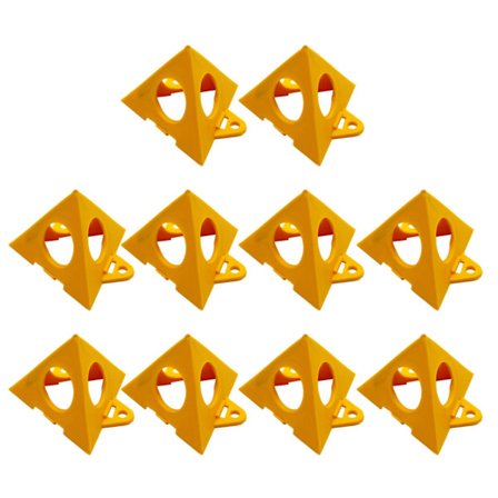 Paket med 10 portabla och tåliga målarstöd för träbearbetning, konformade