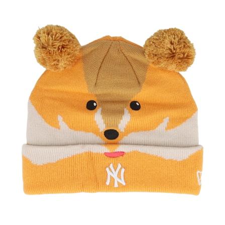 New Era - MLB Gelb pom Mütze - Kids New York Yankees Animal Beanie Wam Dubble Pom @ Hatstore