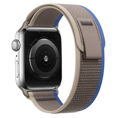 Apple Watch Series 8 (41 mm) klockarmband i nylon - Blå / Grå